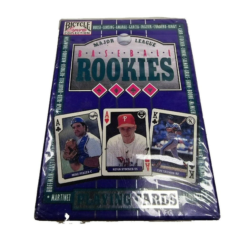 1993 Bicycle Sports MLB Baseball Rookies Playing Cards Set NEW SEALED Piazza